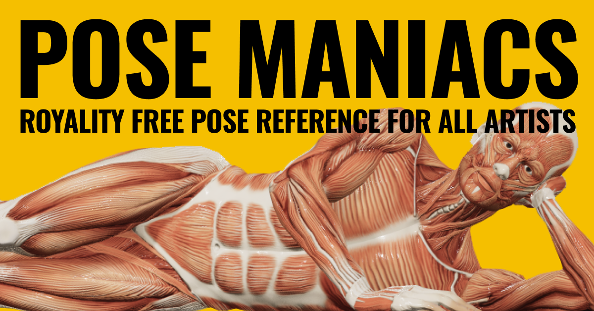 POSEMANIACS - Royalty free 3d pose reference for all artists